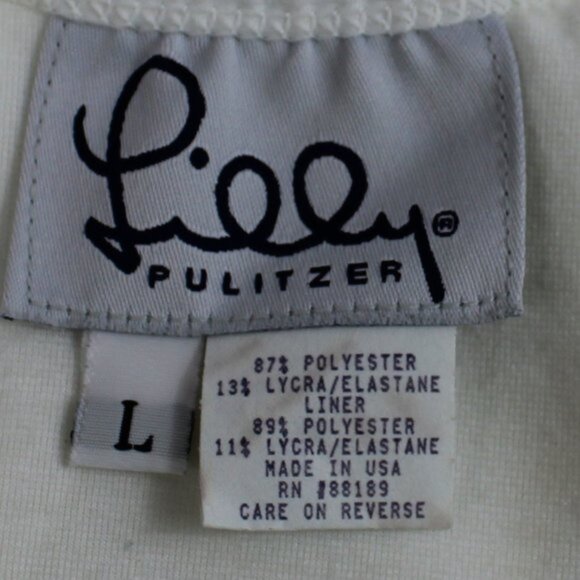 Lilly Pulitzer Court White With Pink Accent Power Tank Size Large (NWT) - Picture 7 of 7